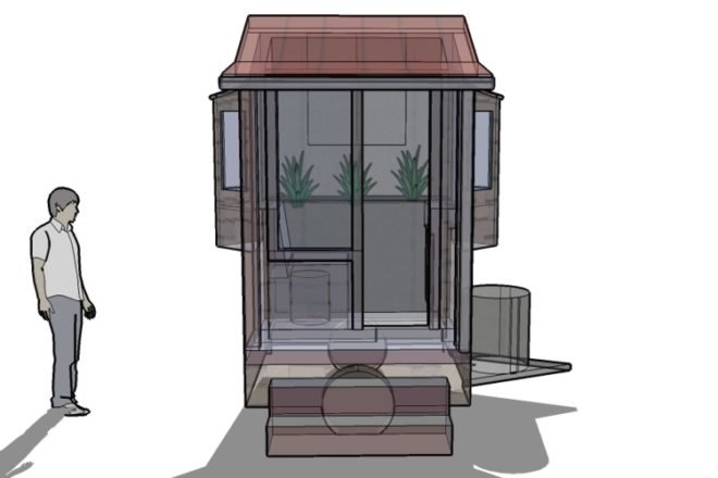mirco house, mini house, mini cabin, micro cabin, tiny house, prefab housing, mini housing, portable housing, grey water,