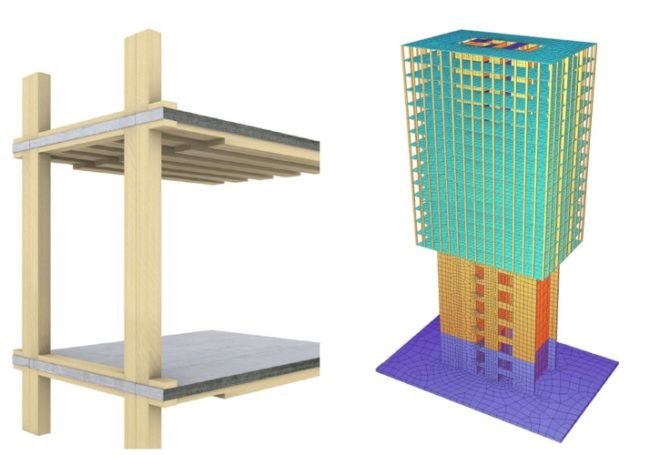 green building Austria, energy positive tower, greenbuilding, no carbon building, passivhaus tower, solar facade, sustainable tower, wood skyscraper, CREE