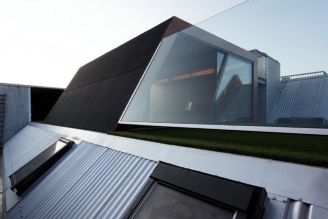 natural lighting, Andrew Maynard Architects, green retrofit, warehouse retrofit, pop top, Green building Australia
