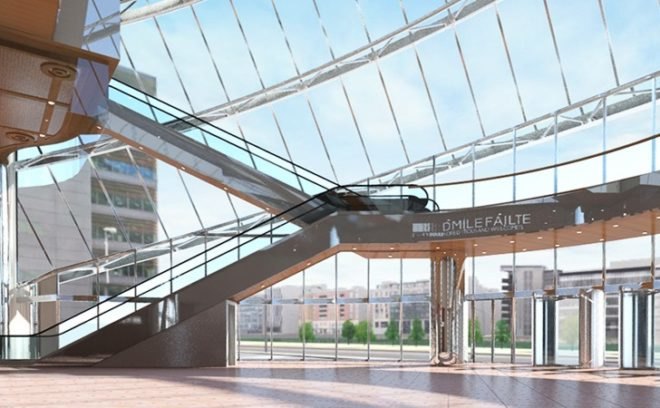 Integrated Building Automated System, ibas, Kevin Roche ERV, HRV, ice coolong, REC, carbon credits, Irish green building, first zero carbon center, John Dinkeloo & Associates, iso 14001, sustainable design,