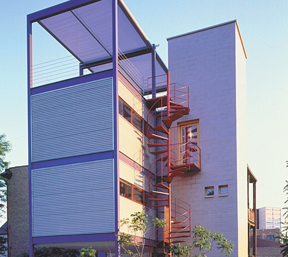 GRAND AWARD Residential Architect, Rick Phillips, Fredrick Phillips and Associates, Tower House Chicago, green home Chicago, small house Chicago,