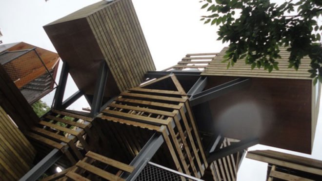 raumlaborkorea, anyang, korea, treehouse, green space, public garden, green architecture, eco architecture, sustainable architecture, vertical village, openhouse, vertical farm, tree house