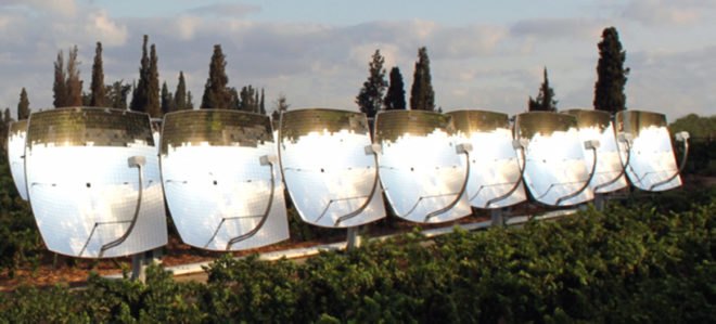 zenithsolar, 3rd generation CHP solar energy generator, solar z20 zenithsolar, zenithsolar solar generator, israel solar energy, Ezri Tarazi zenithsolar, Bezalel Academy of Art and Design,