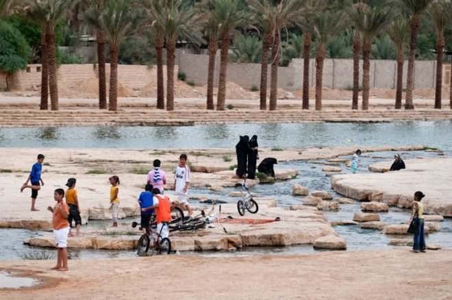 watershed management, desert water treatment, Riyadh park, Desert river, Jens Bodeker, Wadi Hanifa, Aga Khan Award, watershed restoration,