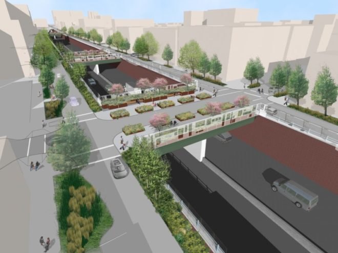 BQE, brooklyn-queens expressway, starr whitehouse, pedestrian friendly, urban design, green design