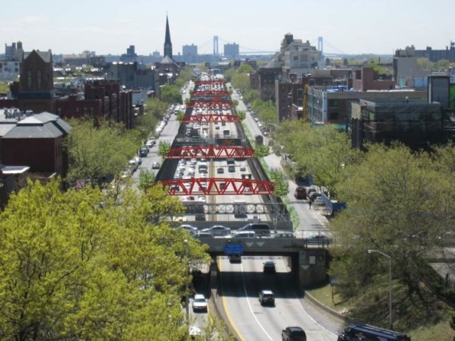 BQE, brooklyn-queens expressway, starr whitehouse, pedestrian friendly, urban design, green design