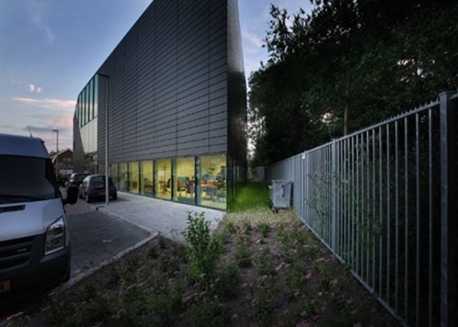 centrum muziek, utrecht, architecten van mourik, recycled materials, music center, green design, sustainable architecture