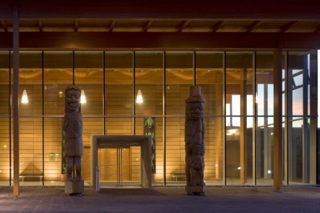 first people's house, university of victoria, community center, green design, sustainable architecture, alfred waugh architects