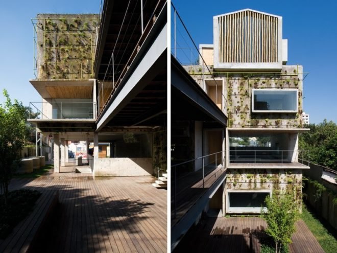 harmonia 57, triptyque, sao paulo, living wall, green roof, eco office, green design, sustainable architecture