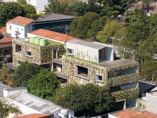 harmonia 57, triptyque, sao paulo, living wall, green roof, eco office, green design, sustainable architecture