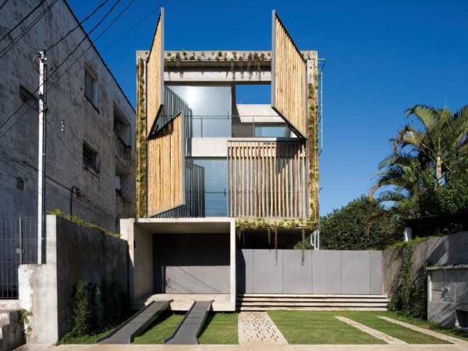 harmonia 57, triptyque, sao paulo, living wall, green roof, eco office, green design, sustainable architecture