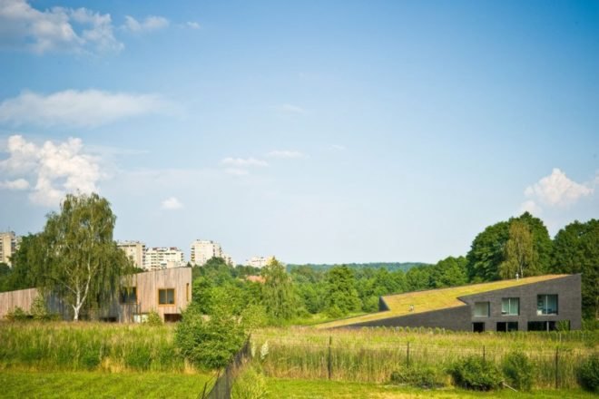 Jojko+Nawrocki Architekci, green roof, eco houses, green roofed home, green design, sustainable architecture