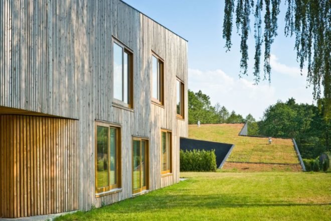 Jojko+Nawrocki Architekci, green roof, eco houses, green roofed home, green design, sustainable architecture
