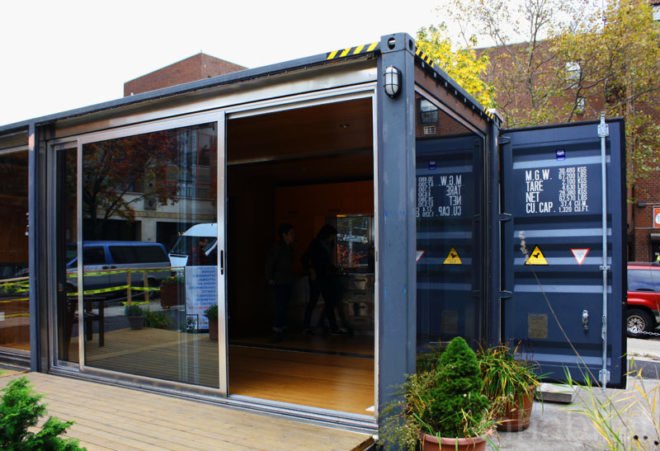 Meka, shipping containers, prefab, prefab architecture, green architecture, prefabirctaed homes, modular homes, modular architecture, Michael de Jong, Jason Halter, Christos Marcopoulous, West Village, NYC, New York City,