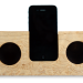 koostik, zero energy speakers, wooden speakers, iphone, green design, zero energy, eco design