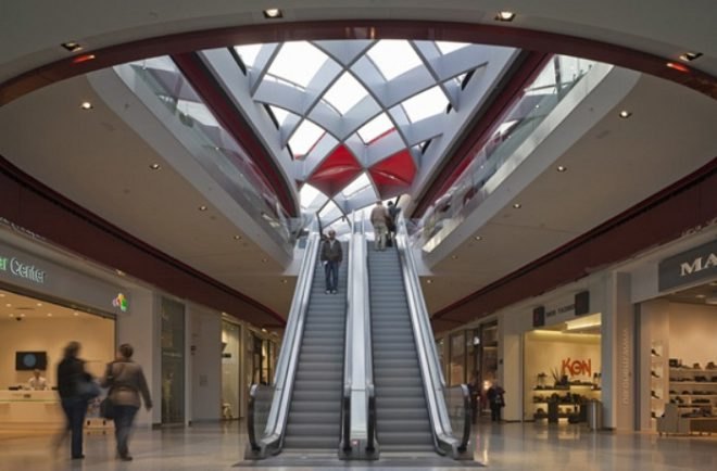 Médiacité, Liège, Belgium, Ron Arad, shopping center, BREEAM, daylighting, ETFE