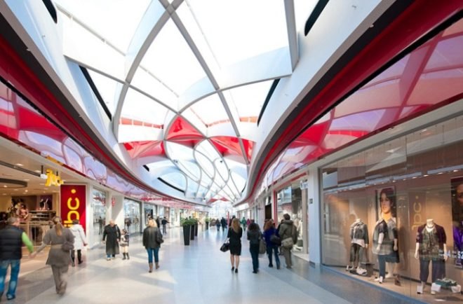 Médiacité, Liège, Belgium, Ron Arad, shopping center, BREEAM, daylighting, ETFE