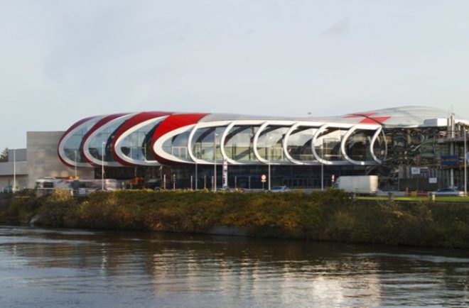 Médiacité, Liège, Belgium, Ron Arad, shopping center, BREEAM, daylighting, ETFE