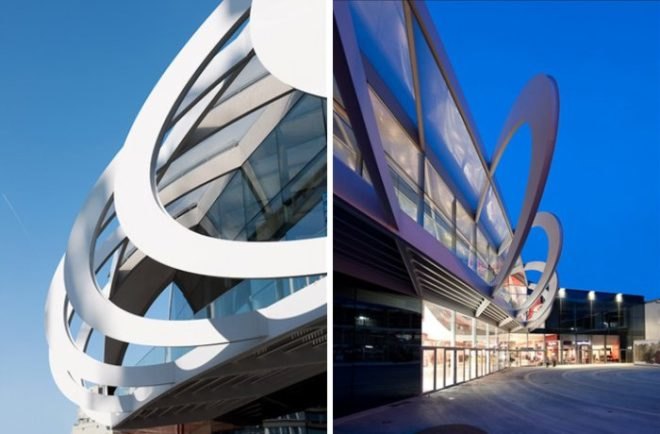 Médiacité, Liège, Belgium, Ron Arad, shopping center, BREEAM, daylighting, ETFE