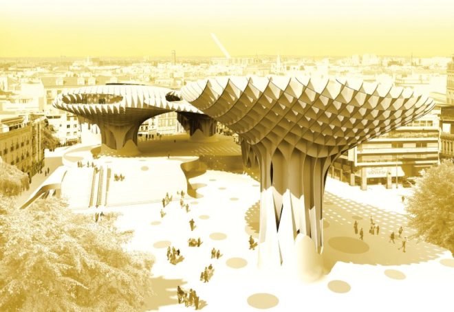Metropol Parasol, J. Mayer H., Seville, spain, urban design, green design, sustainable architecture