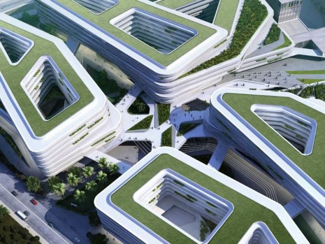 Singapore University of Technology and Design, UNStudio, university, green roof, green design, sustainable architecture