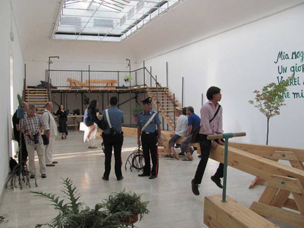 Architecture, gardening, garden design, green architecture, green playground, mobile gardening, community design, Venice Biennale