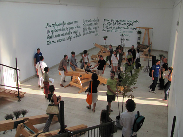 Architecture, gardening, garden design, green architecture, green playground, mobile gardening, community design, Venice Biennale