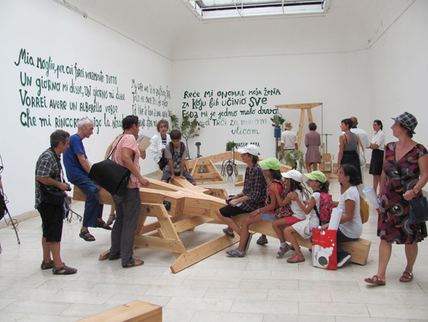 Architecture, gardening, garden design, green architecture, green playground, mobile gardening, community design, Venice Biennale
