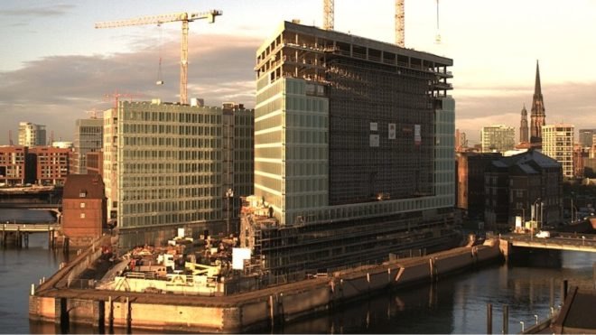 der spiegel headquarters, henning larsen architects, hamburg, hafencity, green building, sustainable architecture
