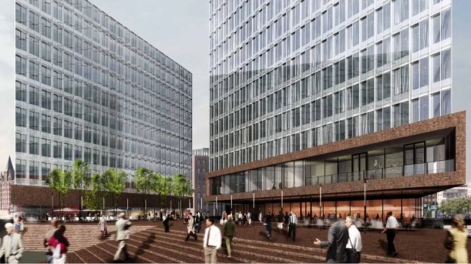der spiegel headquarters, henning larsen architects, hamburg, hafencity, green building, sustainable architecture