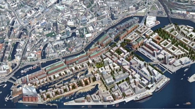 der spiegel headquarters, henning larsen architects, hamburg, hafencity, green building, sustainable architecture