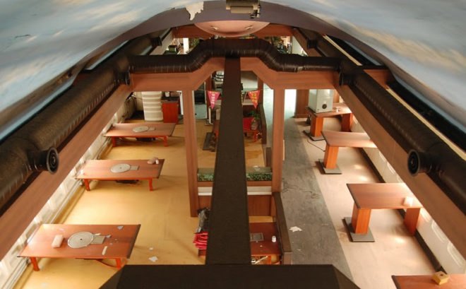 plane restaurant, airplane restaurant, reclaimed airplane, green architecture, eco architecture, green restaurant, sustainable architecture, eco design, green design, boeing, 747, korea