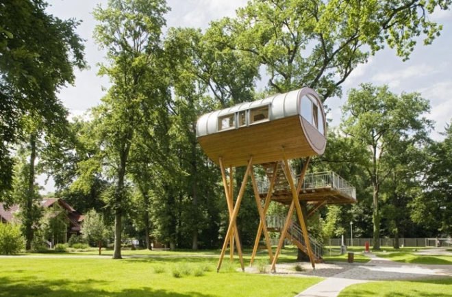baumraum, Eco Architecture, green design, world of living, weber haus, weber house, Prefab architecture, small living, small space, sustainable design, tiny houses, tree house, treehouse, Treehouses, tree houses, green architecture