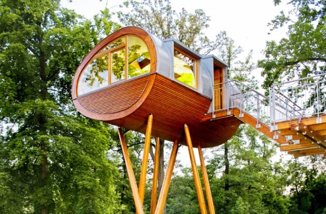 baumraum, Eco Architecture, green design, world of living, weber haus, weber house, Prefab architecture, small living, small space, sustainable design, tiny houses, tree house, treehouse, Treehouses, tree houses, green architecture