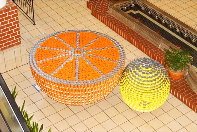 american institute of architects, Canstruction, Community Food Bank of New Jersey, exhibitions, Green Design Competitions, Prudential Center, Society for Design Administration, aia, can artwork, temporary art, eco art, green art, green design, canstruction