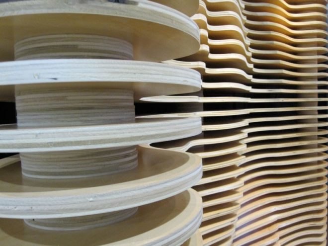 Purebond, Columbia foerstry products, best greenbuild booth,,biomimicry, biomimicry glue, green material, fsc plywood, Greenbuild 2010,