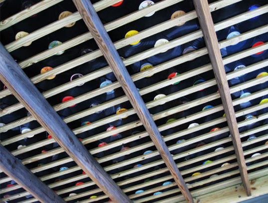 Recycled Materials, Roof, Vinyl Records, sustainable design, green design, recycled materials