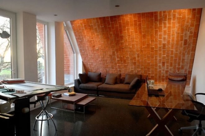crossway house, Richard Hawke architects, PCM, HRV, England passive house, passivhaus, timbril vault, england green home, loacal materials, recycled materials, clay tile green roof, solar thermal electric,