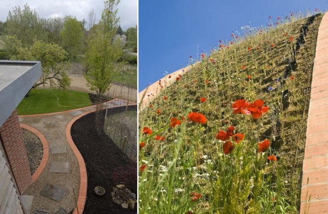 , Richard Hawke architects, PCM, HRV, England passive house, passivhaus, timbril vault, england green home, loacal materials, recycled materials, clay tile green roof, solar thermal electric,