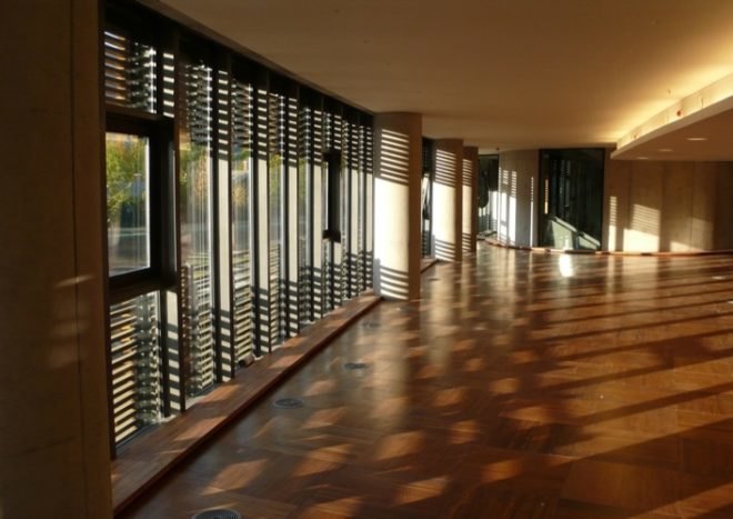 +arquitectos, Chile green building, Daylighting, Empresas Transoceánica, Green Building, green office park, tucked under parking