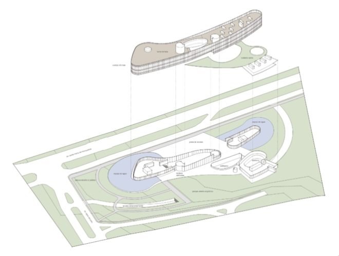 +arquitectos, Chile green building, Daylighting, Empresas Transoceánica, Green Building, green office park, tucked under parking