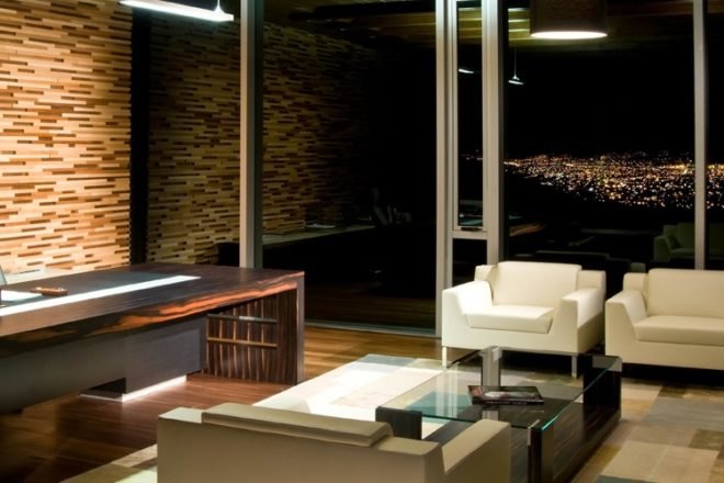 green roof, garden roof, Mexican green building, largest cantilevered building, KMD Architects, automated lighting,
