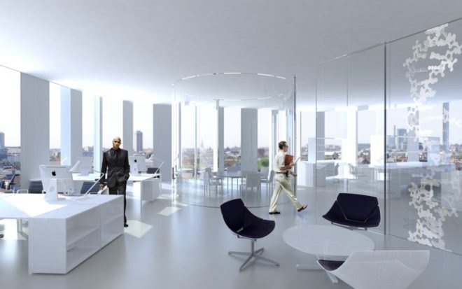 C. F. Møller Architects , University of Copenhagen, Science tower, green roof,Panum complex, Danish green tower,