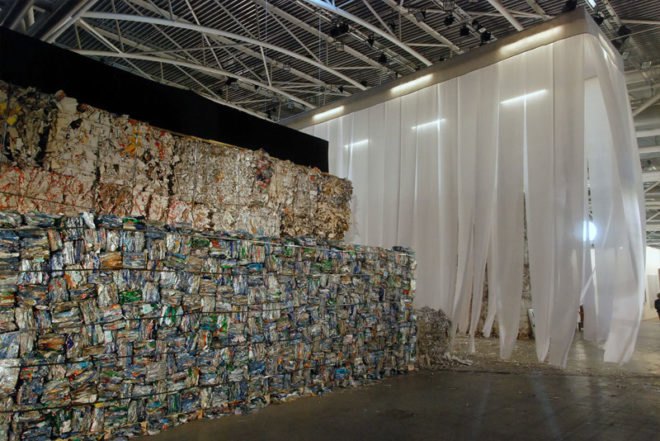 raumlabor, artissima, recycled materials, reclaimed materials, green design, eco design, sustainable design, torino, italy, pavilion, house of contamination