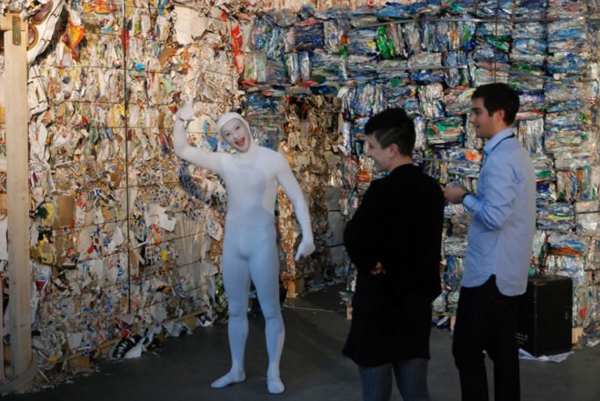 raumlabor, artissima, recycled materials, reclaimed materials, green design, eco design, sustainable design, torino, italy, pavilion, house of contamination