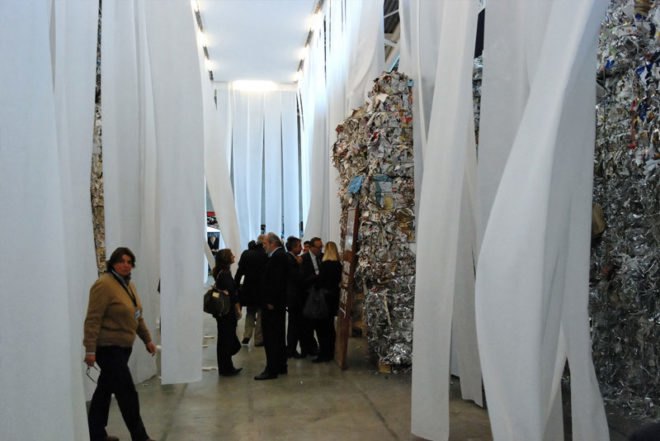 raumlabor, artissima, recycled materials, reclaimed materials, green design, eco design, sustainable design, torino, italy, pavilion, house of contamination