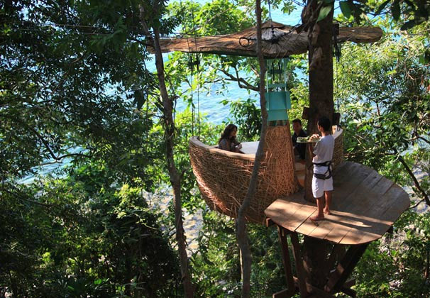 soneva kiri, six senses resort, eco resort, green resort, eco vacation, green vacation, eco design, green design, sustainable design, tree pods