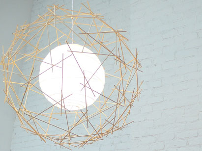 Victor Vetterlein, Study of Life, orb, bamboo, paper, biodegradable, sustainable design, green design, green lighting, renewable materials, green materials
