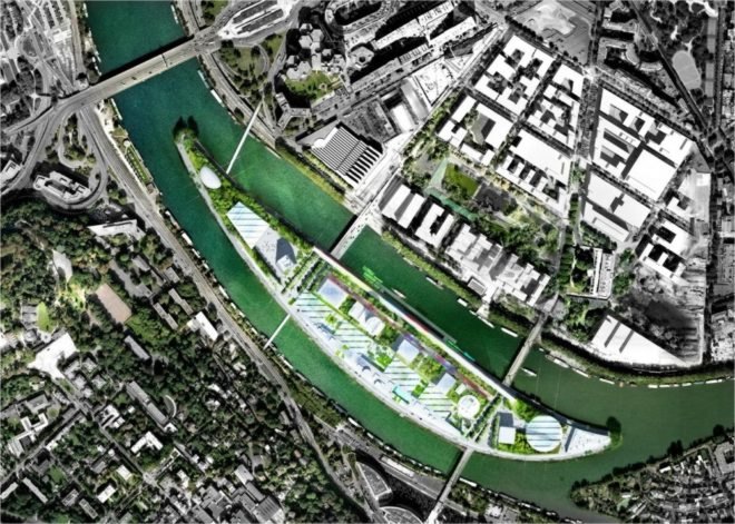 jean nouvel, paris architecture, french architecture, sequin island, urban revitalization paris, green space, parks paris, paris cultural poles, atelier jean nouvel
