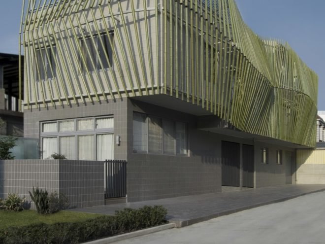 bamboo forest house, bamboo, natural ventilation, taiwan, roewu, green home, green building, sustainable architecture